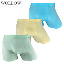 WOLLOW ワロー ボクサーパンツ W-33 モダールボクサー メンズ