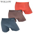 WOLLOW ワロー ボクサーパンツ W-33 モダールボクサー メンズ