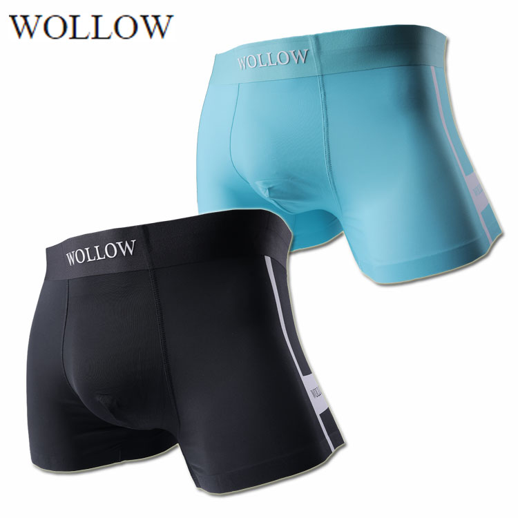 Rakuten - WOLLOW ワロー ボクサーパンツ W-62 ナイロンボクサー メンズ