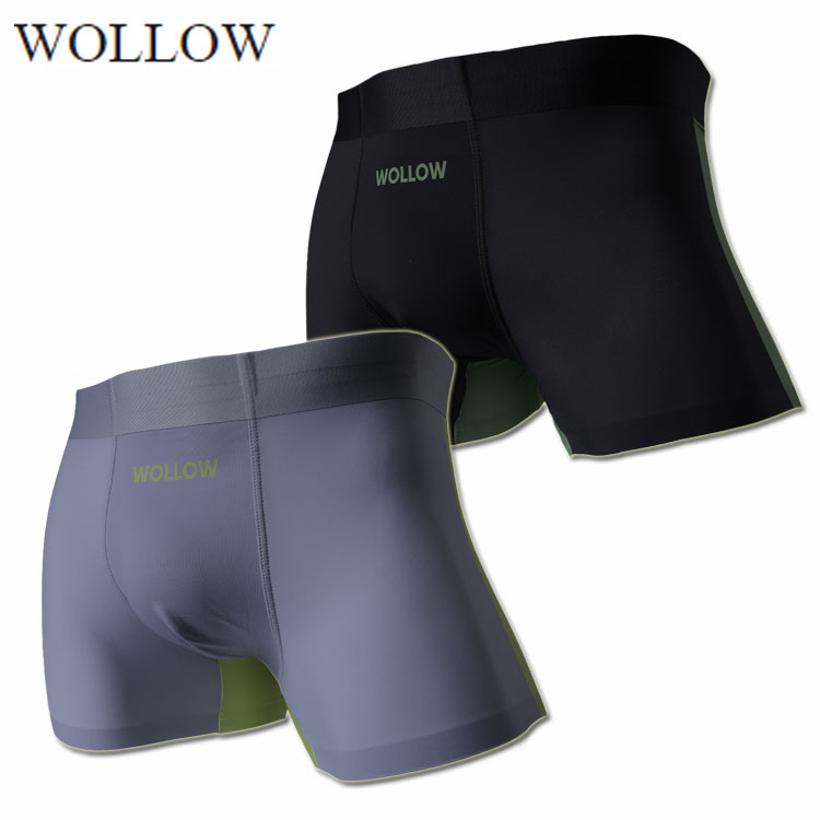 Rakuten - WOLLOW ワロー ボクサーパンツ W-63 ナイロンボクサー メンズ