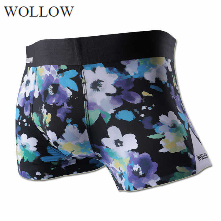 Rakuten - WOLLOW ワロー ボクサーパンツ W-65 ナイロンボクサー メンズ