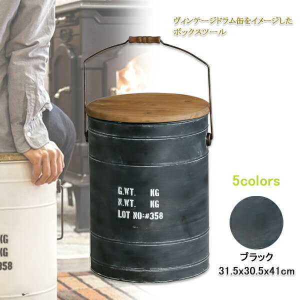 【12H限定★P3倍】薪置き 薪入れ かご 薪ストーブ アクセサリー 薪ストッカー ログホルダー ログラック 薪 収納 焚き付け かご ファットウッド 保管 暖炉 スツール 黒のサムネイル