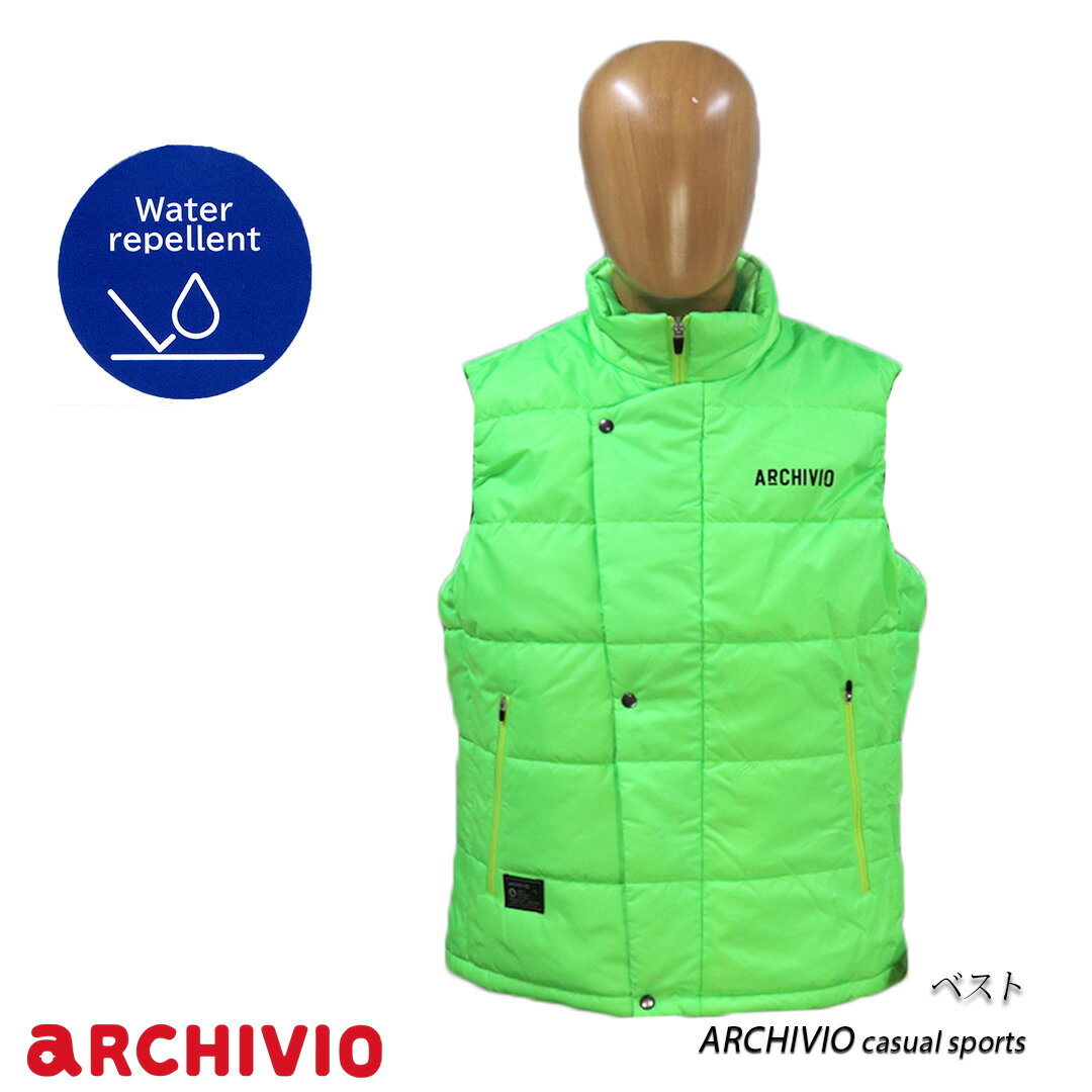 【送料無料】【2025秋冬新作】ARCHIVIO アルチビオ ゴルフ GOLF A524009 メンズ ベスト 中わた ジップ...