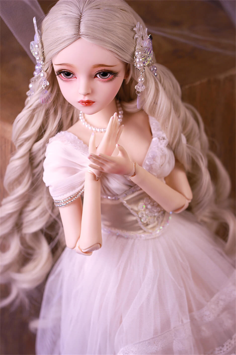 球体関節人形 BJDドール BJDドール 1/3球体関節人形 人形本体+眼球+顔メイク+ウィッグ+服+靴 60cm BJDドール セット メイク済 女の子 doll ハンドメイド 熟練職人お手作り美品 着物 洋服 関節可動ドール ギフト プ プレゼント