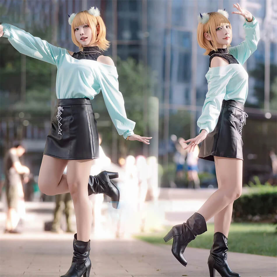 ハロウィン コスプレ レディース 推しの子 コスプレ衣装 女の子 男の子 ステージ服 ルビー MEMちょ MEM CYOアイドル 帽子付き ウィッグ追加可能 キャラクター 演出服 コスチューム 変装 仮装 文化祭 学園祭 イベント 撮影 パーティー プレゼント 贈り物 cosplay