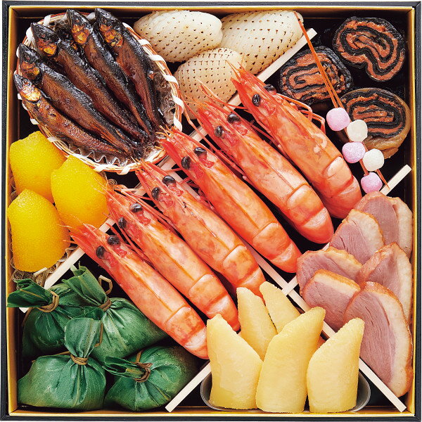 おせち 料理 12月29日お届け 盛り付け済み 京菜味のむら 「朱雀」四段重 約5~6人前 52品 メーカー直送 冷凍便 迎春 本格 おせち 正月 【25-1119-514】