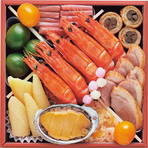 おせち 料理 12月29日お届け 盛り付け済み 京菜味のむら「雅」四段重 約4~5人前 45品 メーカー直送 冷凍便 迎春 本格 おせち 正月 【25-1117-511】