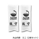 【 スーパーSALE ☆ ポイントUP 】 除湿 消臭 半永久的に 竹炭 湿気対策 消臭対策 鳥取県産 室内用 ミニ 2本 セット 消臭 におい カビ 対策 調...