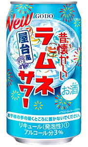 合同 昔懐かしい ラムネサワー 350ml 缶 バラ　1本 【 合同酒精 缶チューハイ 酎ハイ バラ売り お試し 箱別途購入でギフト作成可能 屋台 夏祭り 】