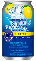  アサヒ スタイルバランスプラス レモンサワーテイスト ノンアルコール 350ml 缶 × 24本 1ケース 【 ノンアルチューハイ ノンアル 休肝日 レモン 檸檬 】