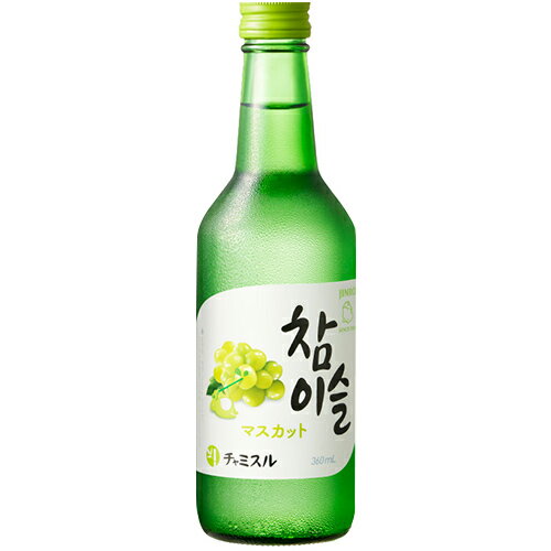 JINRO ジンロ チャミスル マスカット リキュール 眞露 13度 360ml 瓶 【 家飲み 宅飲み 韓国 焼酎 瓶 ..