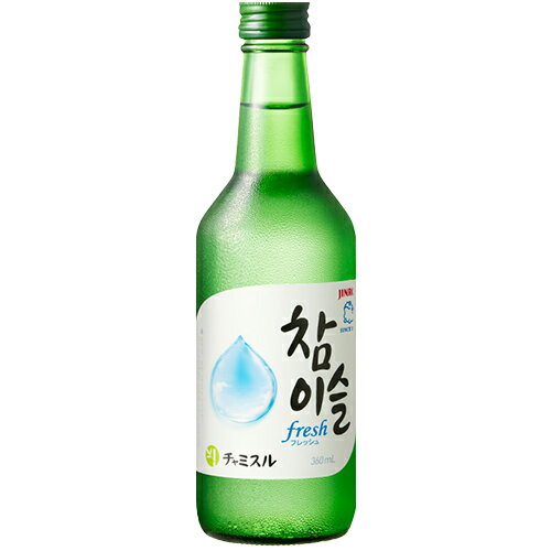 JINRO ジンロ チャミスル フレッシュ リキュール 眞露 16度 360ml 瓶 【 家飲み 宅飲み 韓国 焼酎 瓶 ..