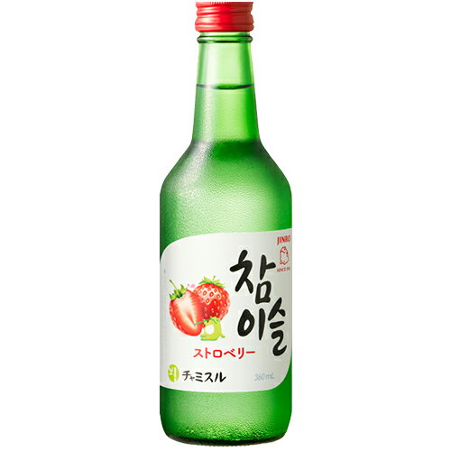 JINRO ジンロ チャミスル ストロベリー リキュール 眞露 13度 360ml 瓶 【 家飲み 宅飲み 韓国 焼酎 瓶..