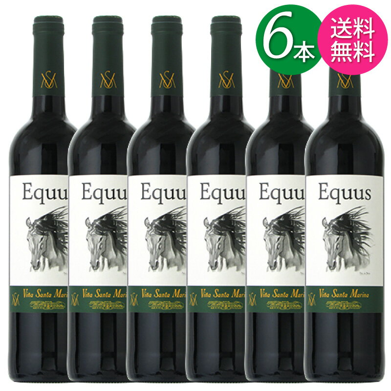 【送料無料 一部地域】【6本セット】 ヴィーニャ サンタ マリーナ エクウス 赤 スペイン 750ml 瓶 【cp】 【 赤ワイン 辛口 旨安 安旨 人気 コスパ 馬 馬ラベル 家飲み まとめ買い 】