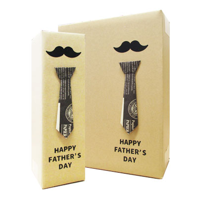 父の日専用簡易カートン【750ml瓶 1本〜3本対応】【お酒別売】【メッセージカード】