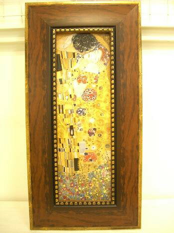 「ザ・キス」グスタフ　クリムト 【通信販売】(世界の名画・クリムトアートポスター［絵画通販］）【壁掛けフック付き】【絵のある暮らし】