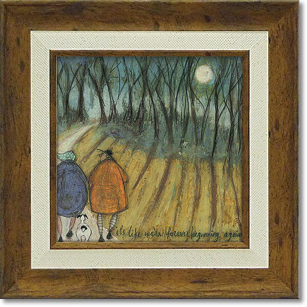 「永遠のアイがまた始まるよ」サムトフト・可愛い雰囲気の特殊ゲル加工アート［絵画通販］【壁掛けフック付き】【絵のある暮らし】