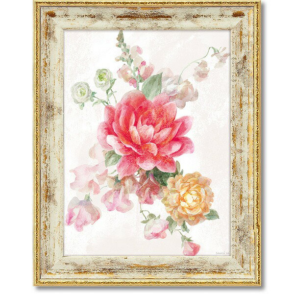 「ソルベフローレット4」ダンフイナイ【通信販売】(花・緑・グリーン・ミニゲル　アートポスター［絵画通販］）絵　絵画　アート【壁掛けフック付き】【絵のある暮らし】