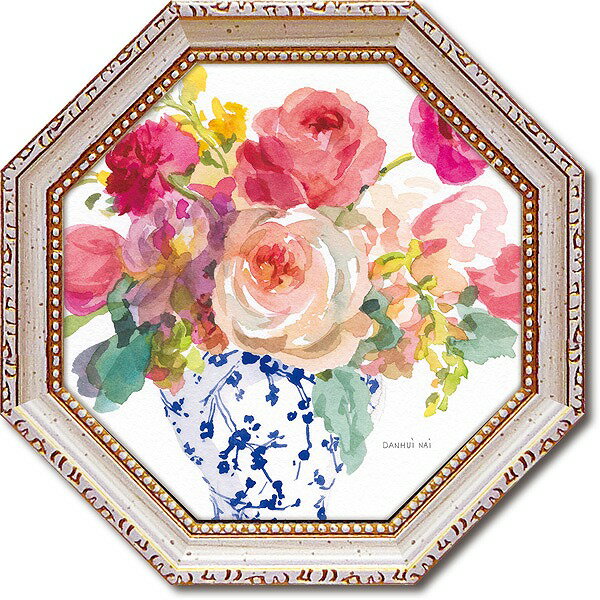 「サンデーブーケ2」ダンフイナイ【通信販売】(花・緑・グリーン・ミニゲル　アートポスター［絵画通販］）絵　絵画　アート【壁掛けフック付き】【絵のある暮らし】