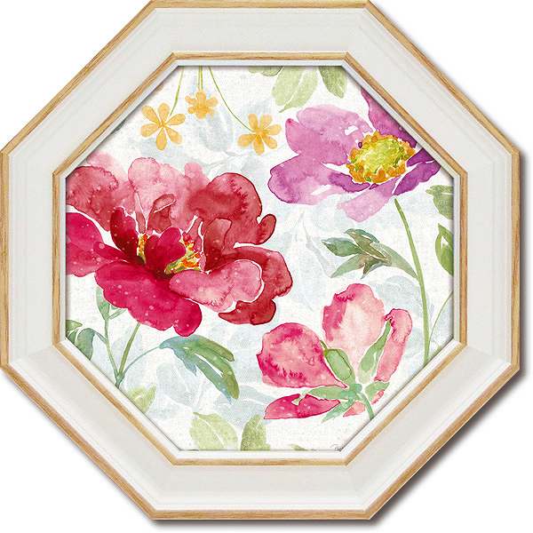 「スプリングタイムブルーム2」ベスグルーブ【通信販売】(花・緑・グリーン・ミニゲル　アートポスター［絵画通販］）絵　絵画　アート【壁掛けフック付き】【絵のある暮らし】