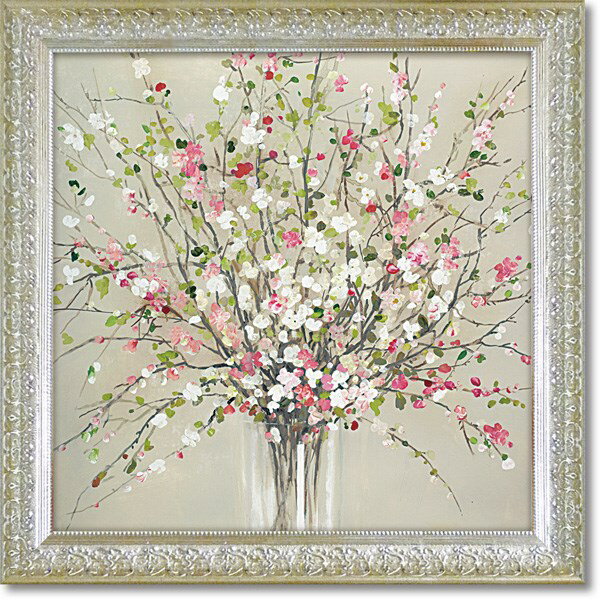 「ピーチブロッサム」エイジアイェンセン （花・静物）特殊ゲル加工アートポスター［絵画通販］【壁掛けフック付き】【絵のある暮らし】