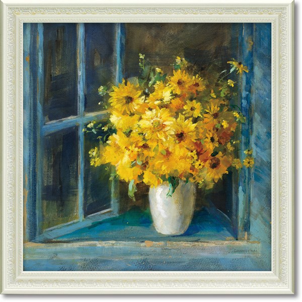 「サニーウインドシル」ダンフイ　ナイ （花 ・風景画アートポスター）［絵画通販］【壁掛けフック付き..