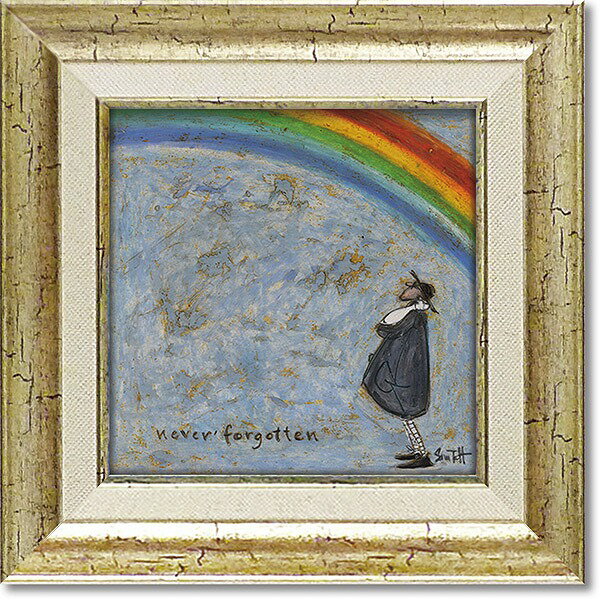 サムトフト Sam Toft アートフレーム ビー フー ユー ビー 48.5cm 39.5cm ポスター アート アートパネル 絵画 犬 いぬ 名画 アート 絵 壁掛け 額入り 風景画 ゲル加工 おしゃれ リビング トイレ 開運 玄関 モダン 飾る 風船 北欧 イギリス画家