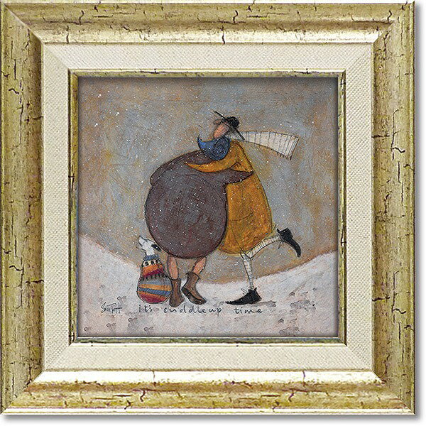 「ハグタイム」サムトフト・可愛い雰囲気の特殊ゲル加工アート［絵画通販］【壁掛けフック付き】【絵のある暮らし】