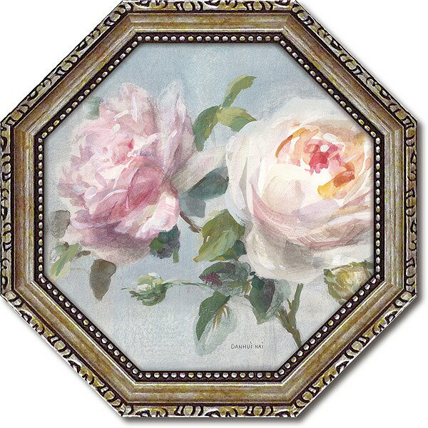 「ラブリーローズ」ダンフイナイ【通信販売】(花・緑・グリーン・ミニゲル　アートポスター［絵画通販］）絵　絵画　アート【壁掛けフック付き】【絵のある暮らし】