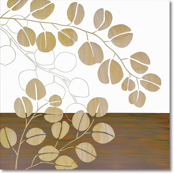 ウッドスカルプチャーアート・ユーカリ（wh+np）【絵のある暮らし】【壁掛けフックつき】