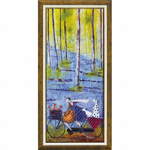 「スプリング」サムトフト　Mサイズ　可愛い雰囲気の特殊ゲル加工アート［絵画通販］【壁掛けフック付き】【絵のある暮らし】