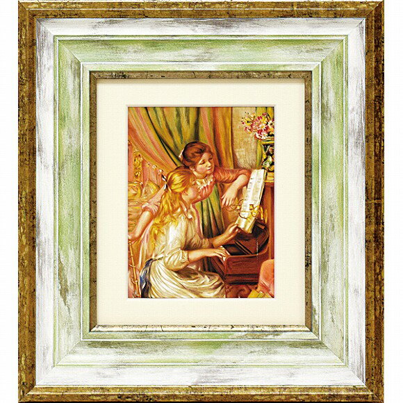 「ピアノを弾く少女」ルノワール(世界の名画・アートポスター［絵画通販］）【絵のある暮らし】【壁掛けフック】