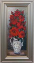 「バラ」（赤い薔薇）谷口春彦（WF3サイズ油彩画[油絵]（直筆油彩画）花風水・開運風水画・静物画[絵画通販])【壁掛けフック付き】【絵のある暮らし】