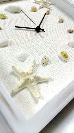 シェルクロック(ナチュラル)[asian・hawaiian]【時計・ハワイ・海・プレゼント】[絵画通販]【絵のある暮らし】 [2]