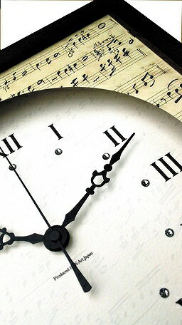 score clock(ナチュラル)【音楽・時計・プレゼント】[絵画通販]【絵のある暮らし】 [2]