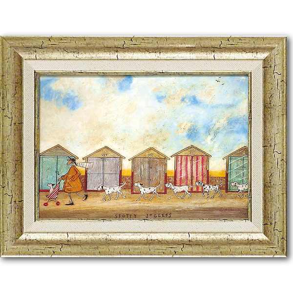 「みんなでジョギング」サムトフト・可愛い雰囲気の特殊ゲル加工アート［絵画通販］【壁掛けフック付き】【絵のある暮らし】