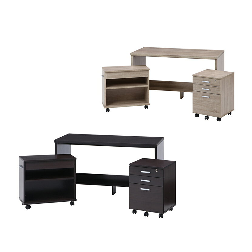 【最大10%OFFクーポンさらにP10倍! BF限定】デスク+ワゴン+チェスト 3点セット 引き出し付き 収納 机 サイドワゴン 在宅ワーク