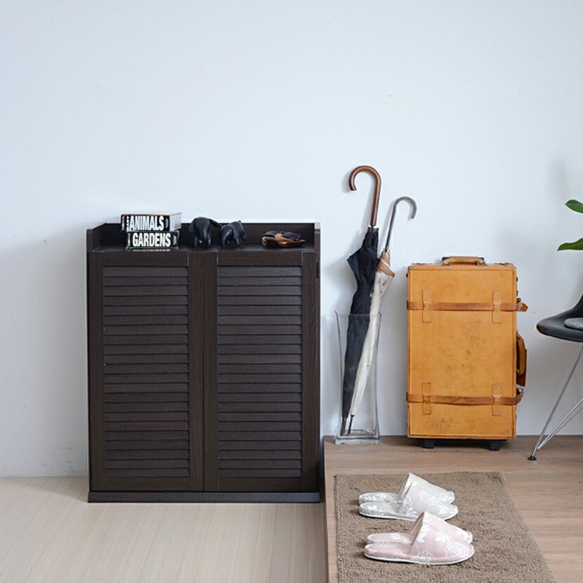 ルーバーシューズボックス 幅75/【外寸】幅75.0×奥行33.0×高さ90.0cm/JKP-SGT-0102