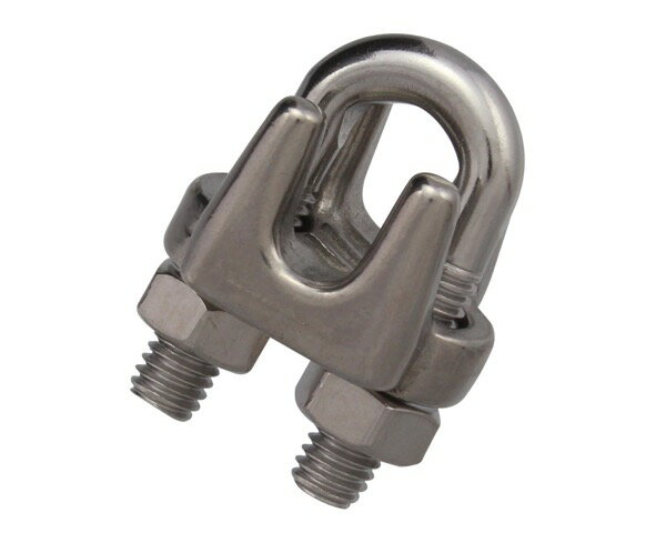 11372 ステンレス ワイヤークリップ 6mm 1個入【ハイロジック】