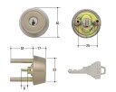 玄関取替交換用シリンダーGOAL　TX34用　80 ※ケース付シル GCY-90