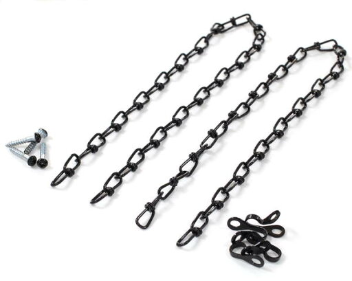 家具転倒防止金具チェーンタイプ S−212ブラック 2本入【ニッサチェイン】 家具転倒防止金具チェーンタイプ S−212ブラック 2本入【ニッサチェイン】