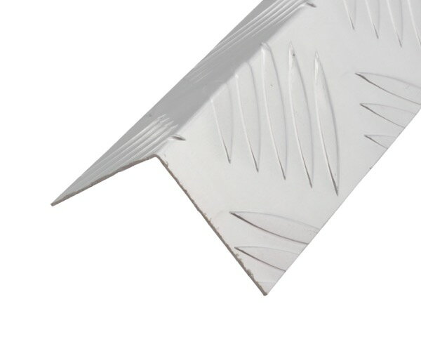 1192 アルミアングル縞目柄　AL50×50×2000mm【光モール】