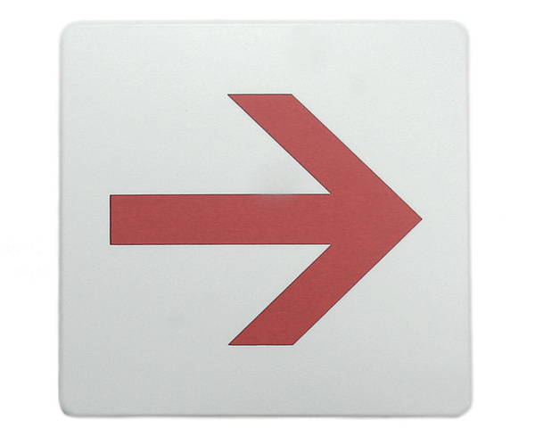 SAB1015－4　白　赤矢印 【光】