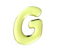 GM60−G　ゴールドメタル文字　G【光】