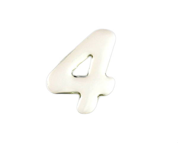 SM35−4　シルバーメタル文字　4【光】