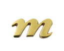 QS20−M 真鍮ゴールド文字 小文字m【光】
