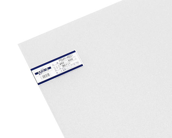 スチロール透明マット 450×600×2．4ミリ PSWM-4601【光】
