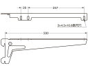 ランプ印エレメントシステム棚受2ヶ10300−00040【スガツネ工業】