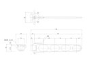 バルコニー物干金物 横型ブラケットタイプ横収納型ホワイトクリーム SK-45LSA-WC【神栄ホームクリエイト】