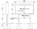 ステンレス屋外掲示板(2本脚型)シリンダー錠式 LED照明付 SK-1800-2H-LED【神栄ホームクリエイト】※返品不可